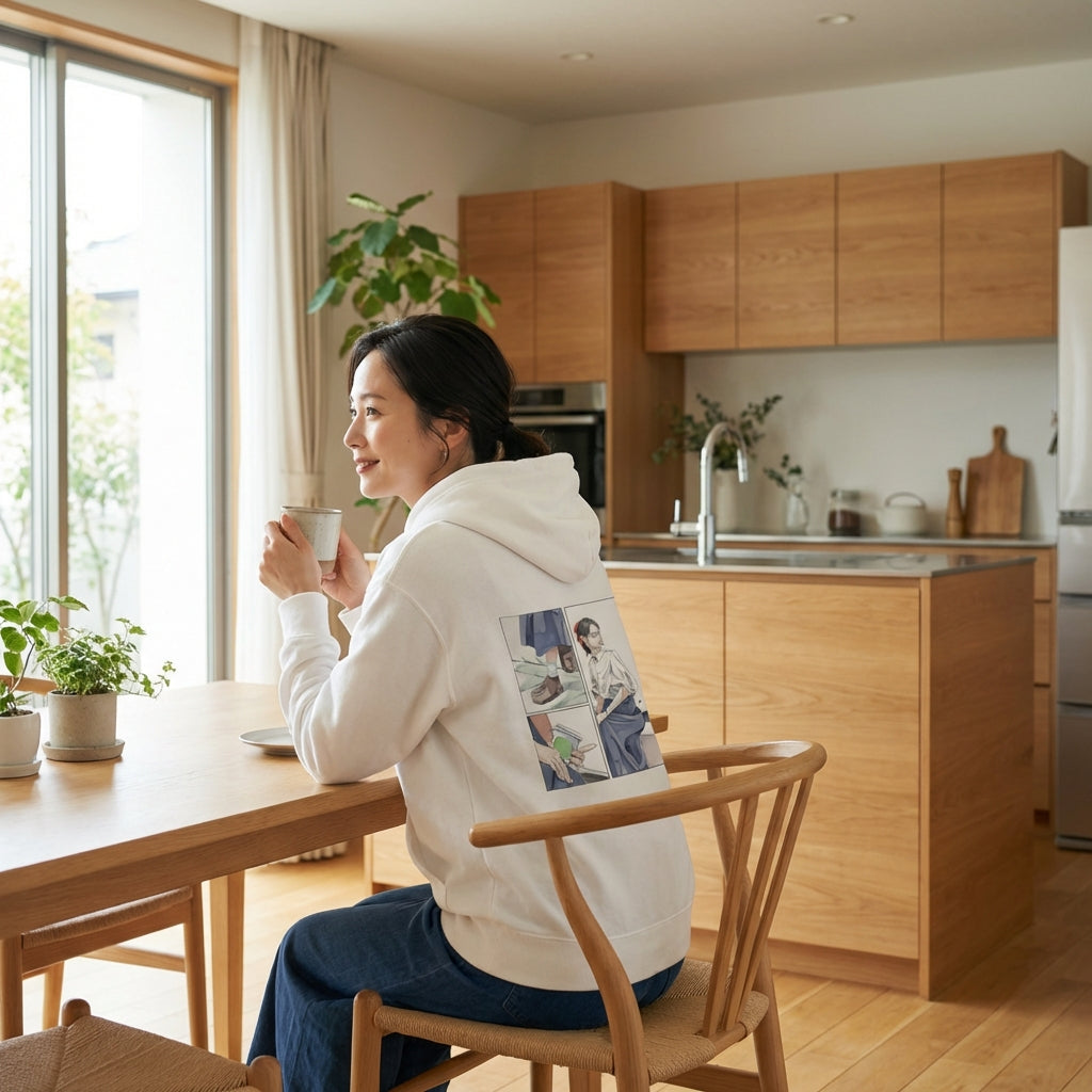 ただ、ここに在る幸せ｜ヘビーウェイト プルオーバー パーカー