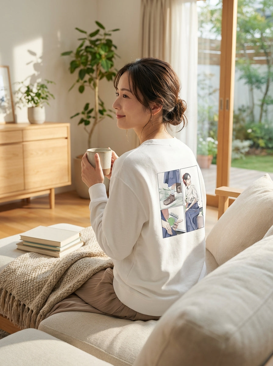 ただ、ここに在る幸せ｜ユニセックス　スウェット