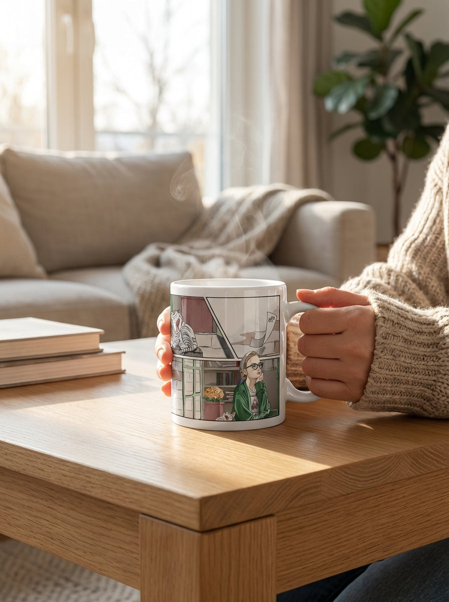 悩みの出口は、窓の外にある｜マグカップ