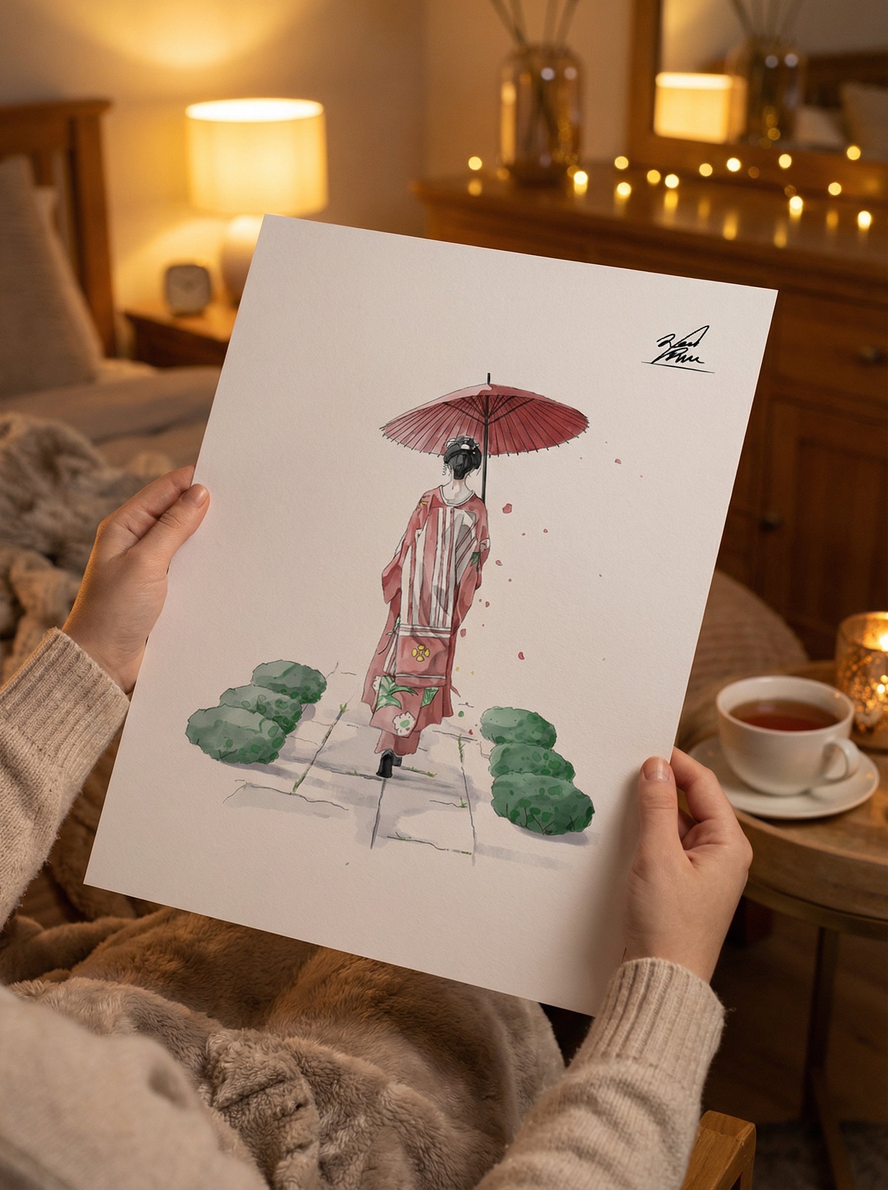 歩幅は、私だけの心地よさで｜強化マット製ポスター – Aquarelle Luka