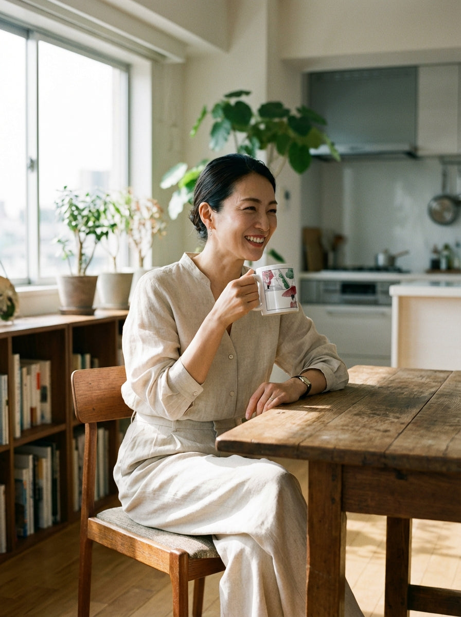 歩幅は、私だけの心地よさで｜マグカップ