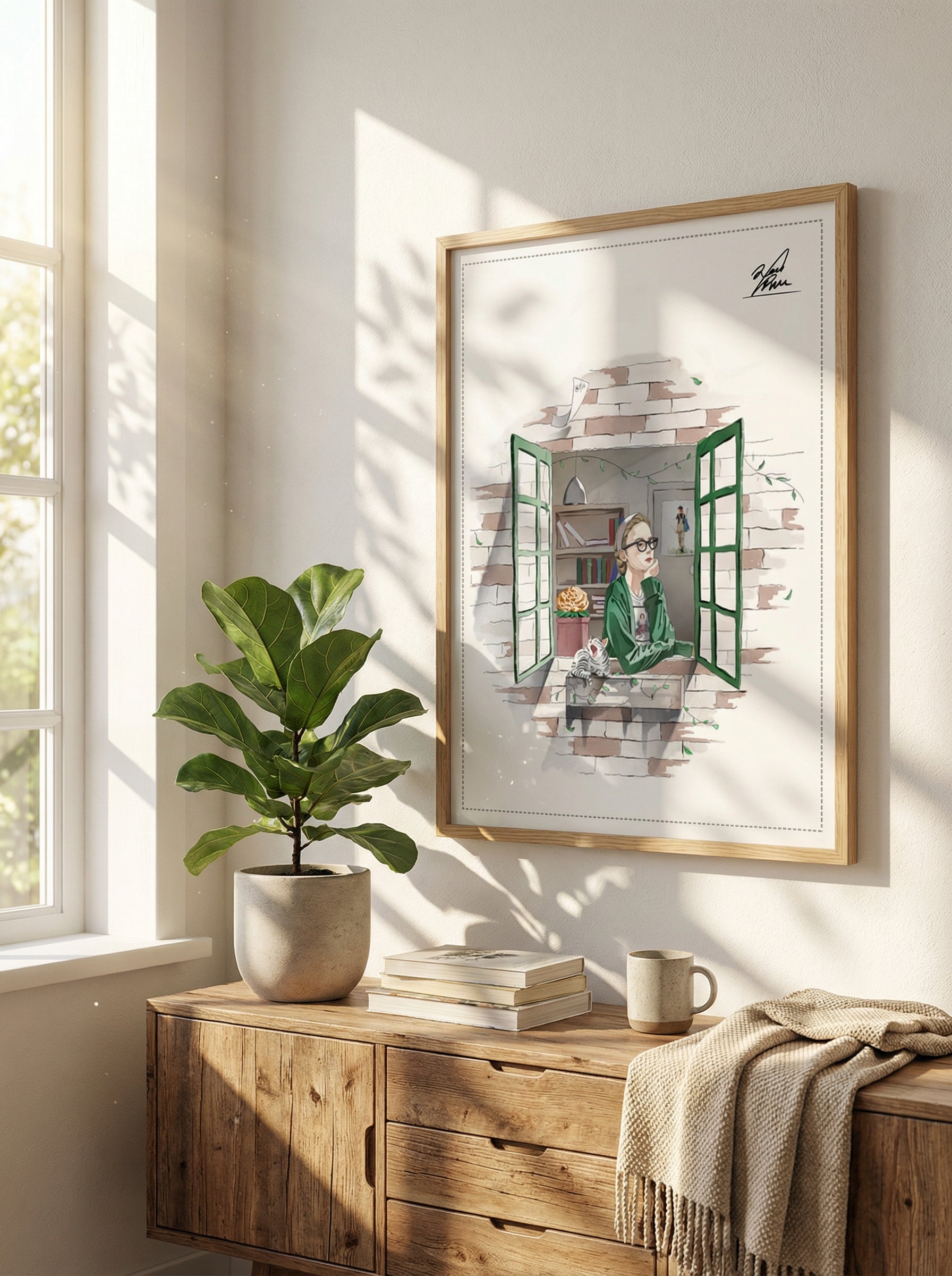 悩みの出口は、窓の外にある｜強化マット製ポスター（小）