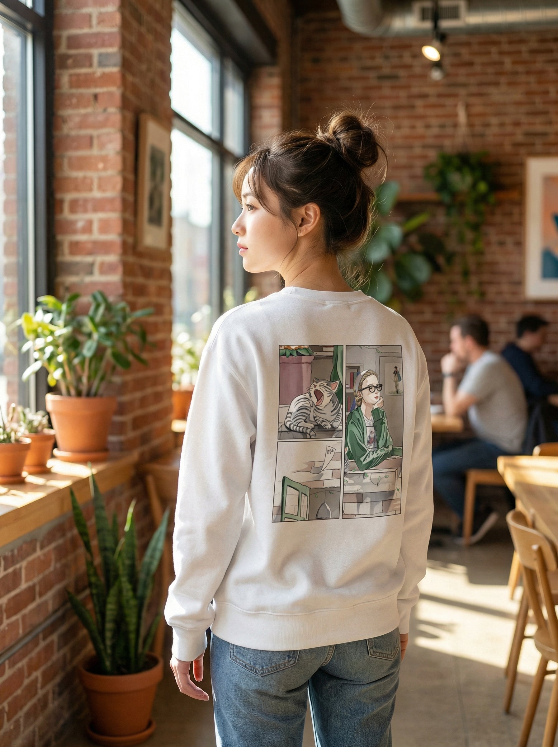 悩みの出口は、窓の外にある｜ユニセックス　スウェット