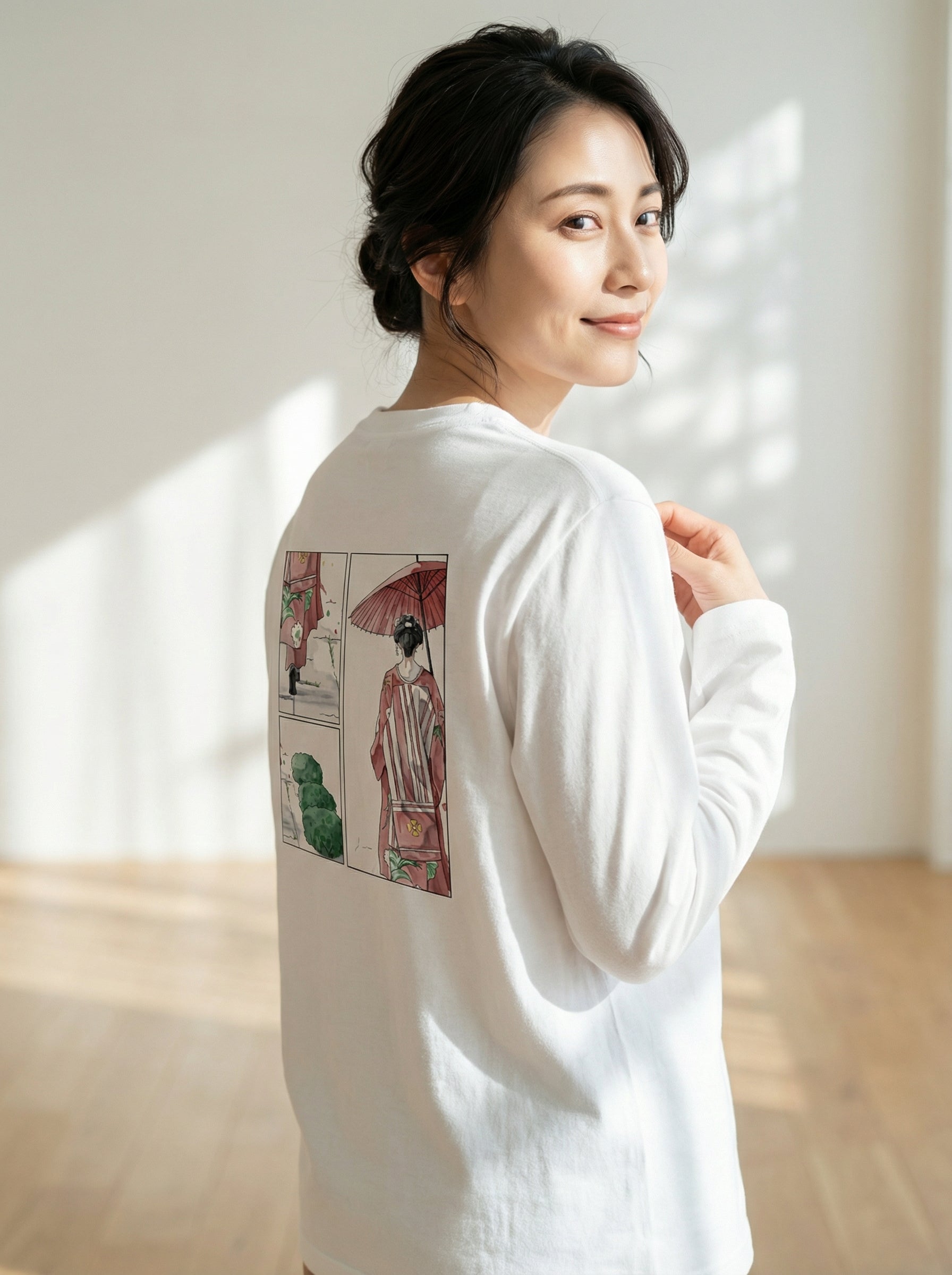 歩幅は、私だけの心地よさで｜ユニセックス ロングＴシャツ