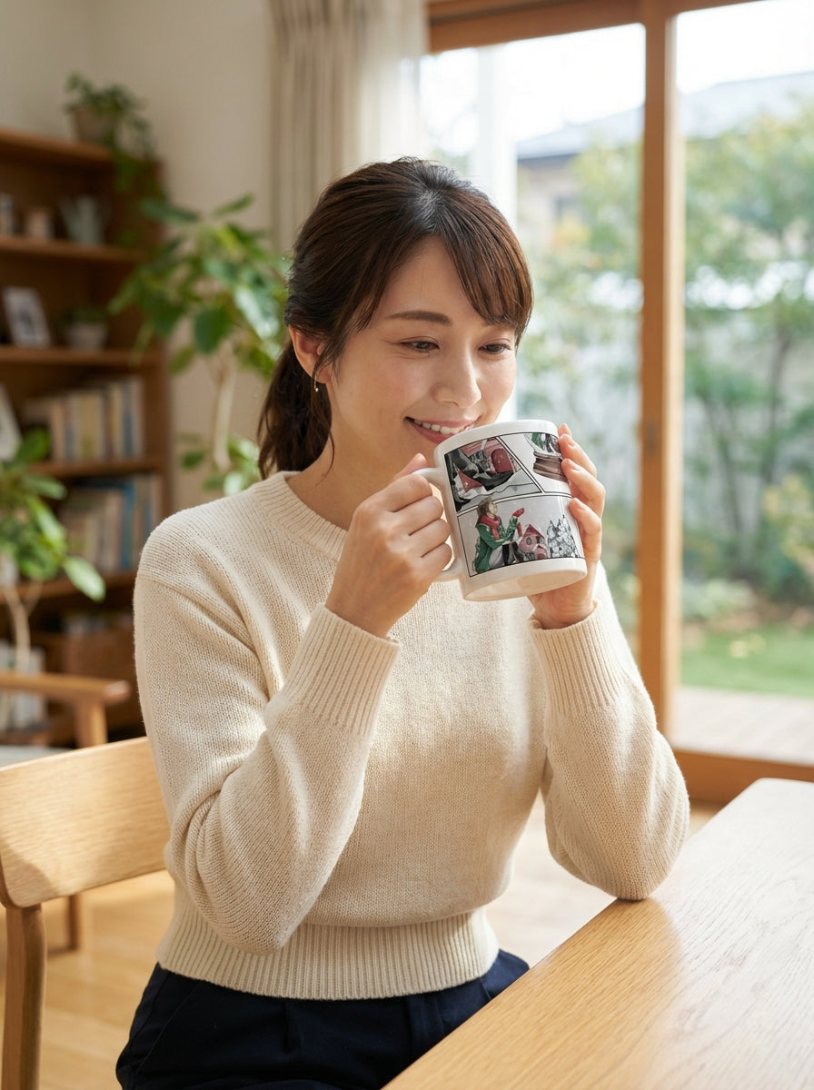 ガラスの向こう、秘密の小部屋｜マグカップ