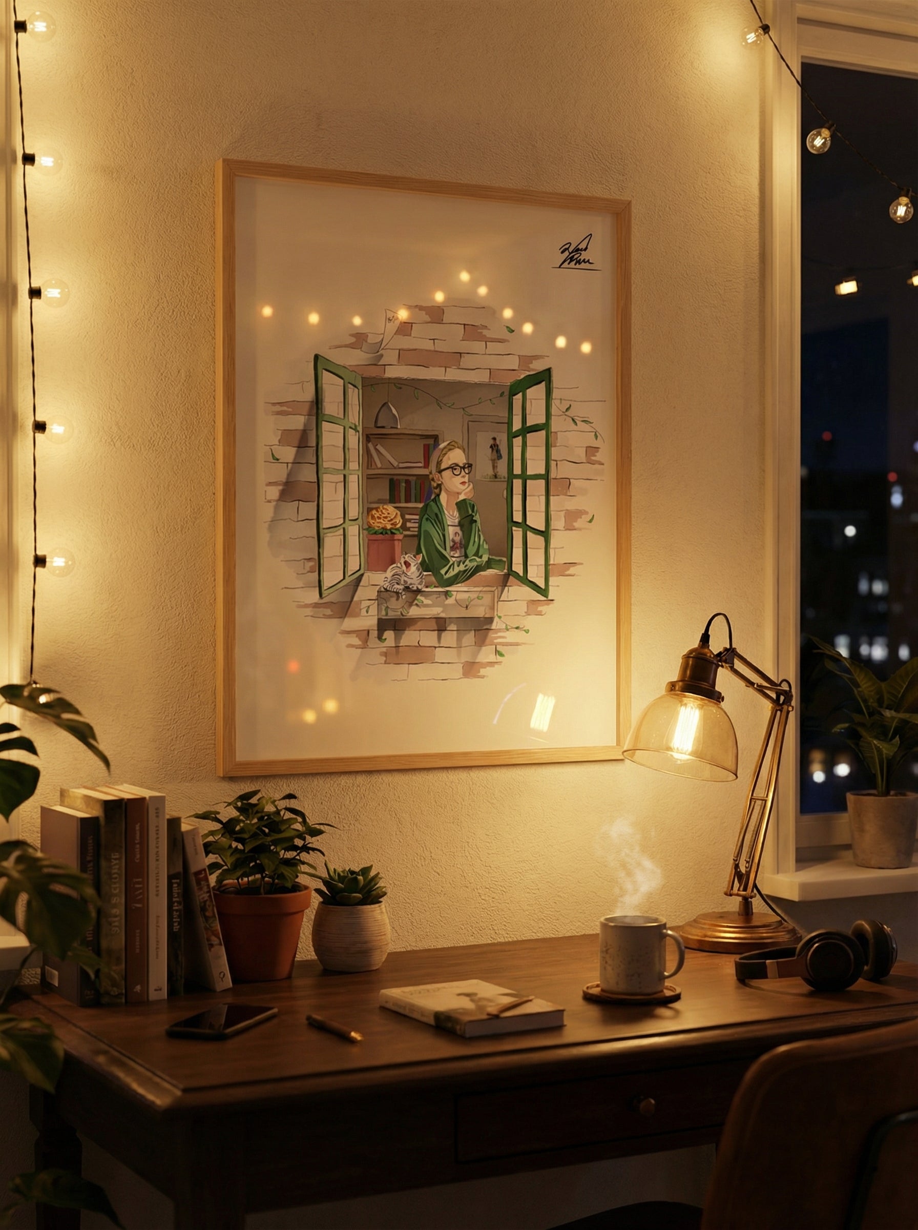 悩みの出口は、窓の外にある｜強化マット製ポスター