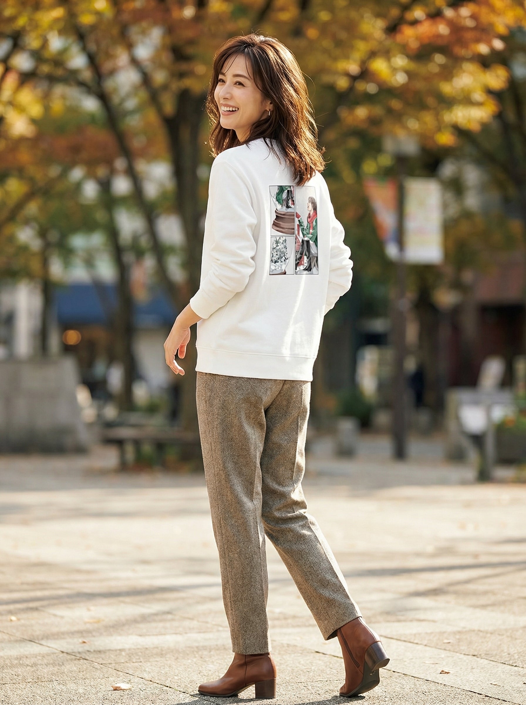 ガラスの向こう、秘密の小部屋｜ユニセックス　スウェット