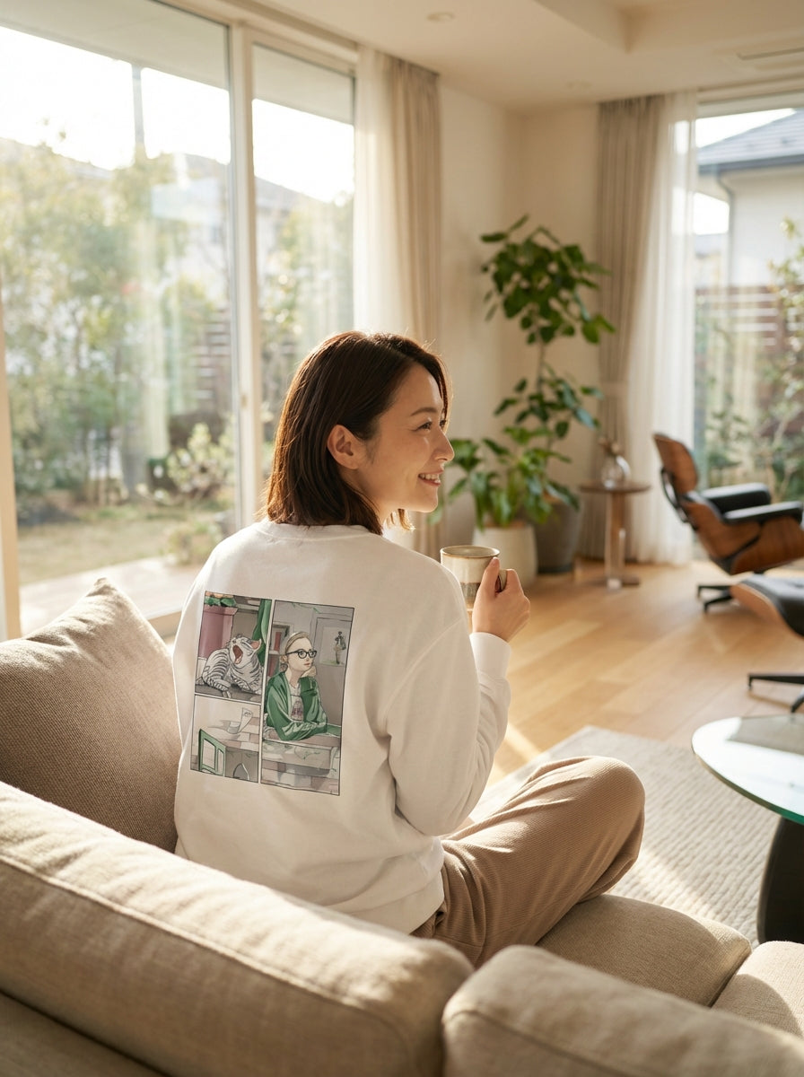 悩みの出口は、窓の外にある｜ユニセックス　スウェット