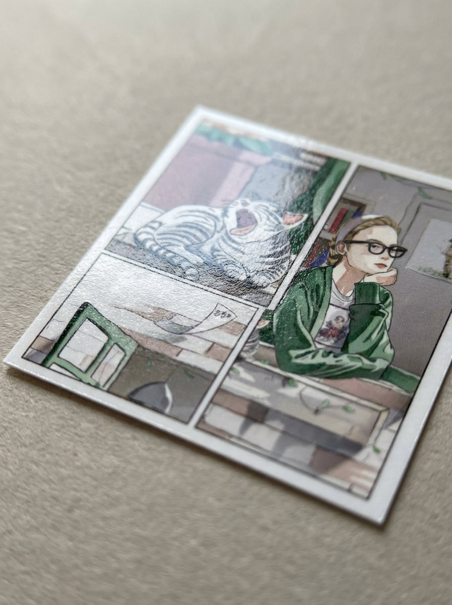 悩みの出口は、窓の外にある｜ステッカー